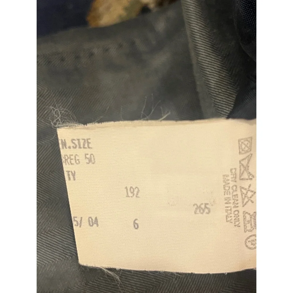 Salvatore Ferragamo Herringbone Linen Silk Blazer Sport Coat Italy 40 (50R) Gray